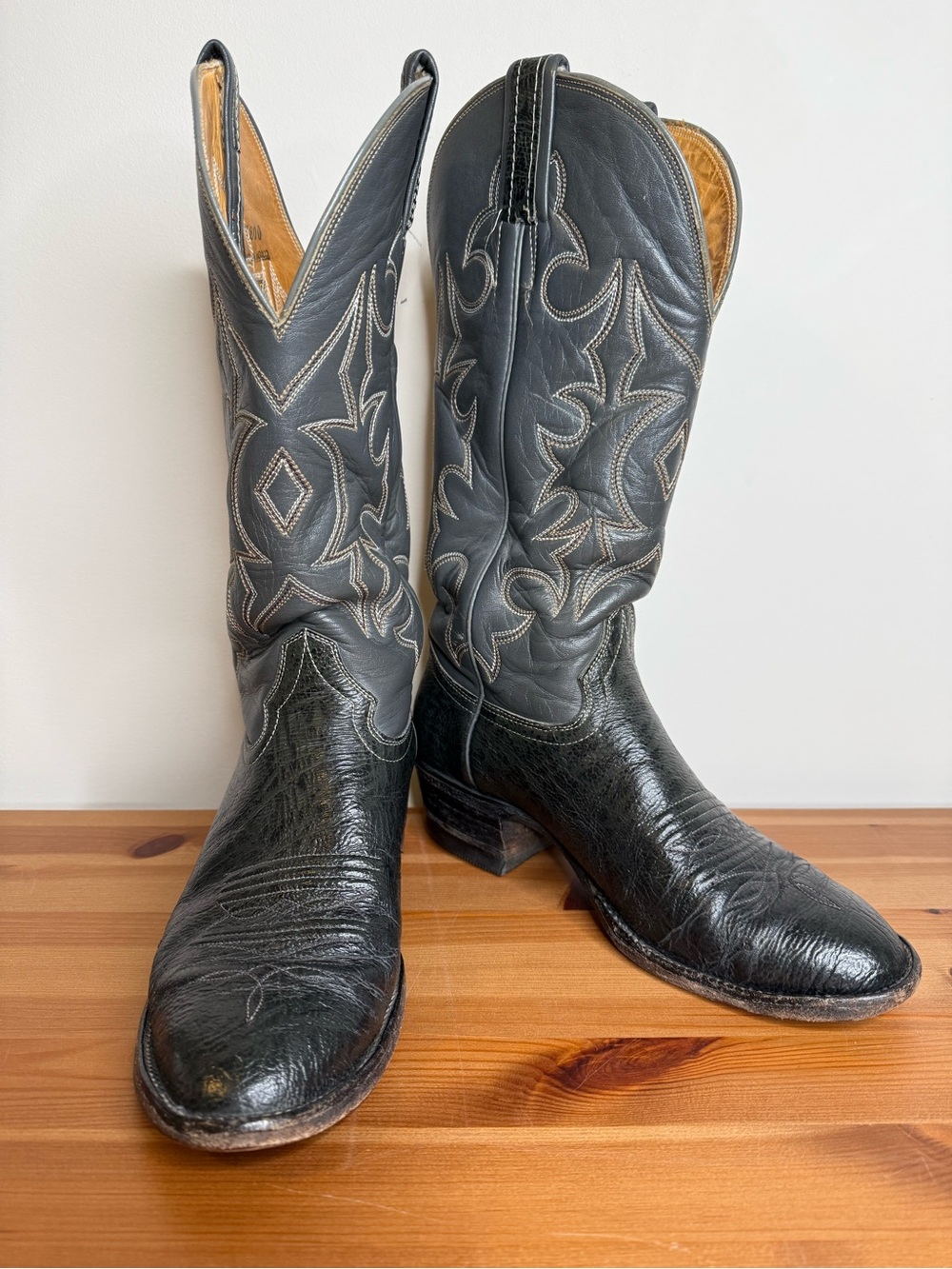 VINTAGE Hondo Boots - gray cowboy boots size 7D (?) men’s